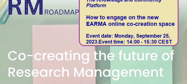 RM Roadmap Knowledge and Community Platform – How to engage on the new EARMA online co-creation space